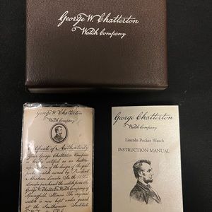 George W Chatterton watch company pocket watch